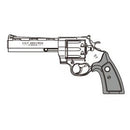 【予約安心出荷】[MIL] マルシン工業 ガスリボルバー 6mmBB 新型パッキンリアルXカートリッジ コルト アナコンダ 6インチ Wディープブラック ABS 木製グリップ付(2026年新価格版) (18歳以上専用)(2027年2月)