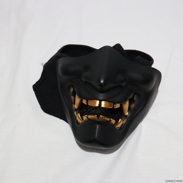 【中古即納】[MIL]ノーブランド ハーフフェイスガード 般若 鬼面 PRAJNA MASK 装着用バンド付き(20150223)