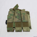 【中古即納】[MIL]TMC サブマシンガン オープントップ トリプルマガジンポーチ A-TACS FG(20150223)