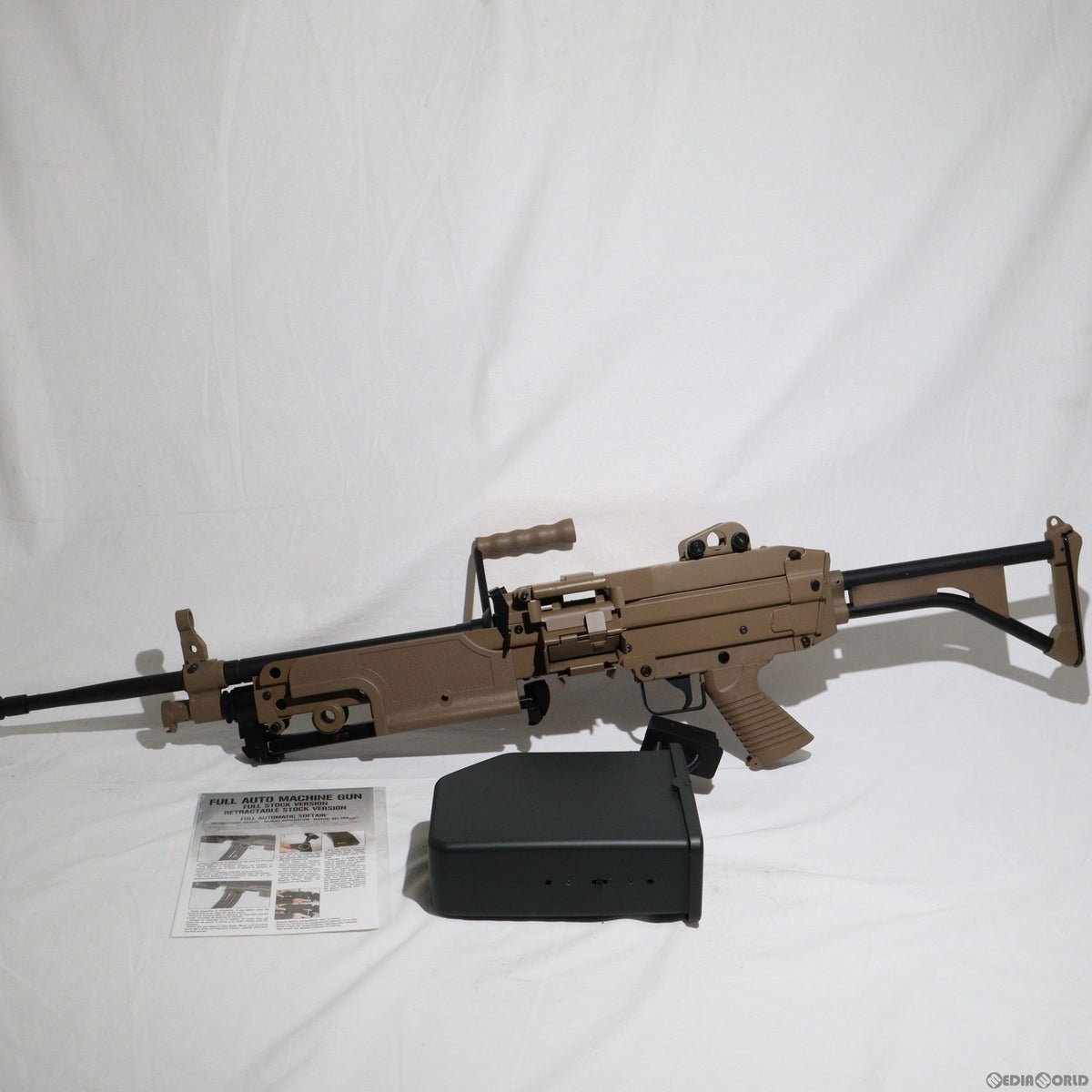 【販売価格¥24,303】【中古即納】A&K 電動マシンガン M249 FN MINIMI MK-I TAN(タン) (18歳以上専用)  ｜【エアガン・ミリタリーグッズ通販】撃鉄