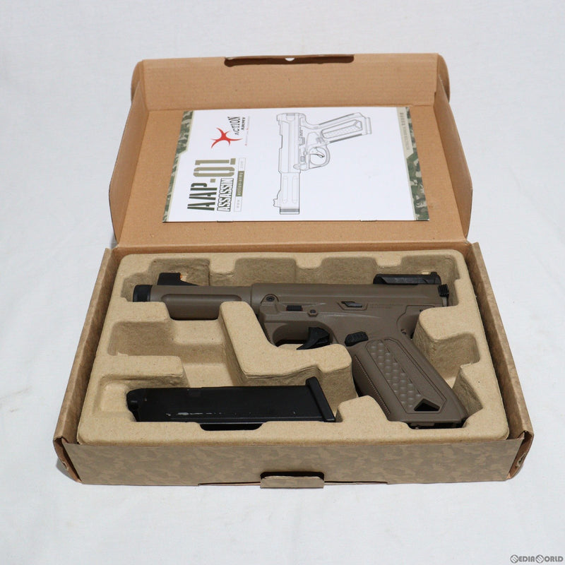 【中古即納】[MIL]ActionArmy(アクションアーミー) ガスブローバック AAP-01 アサシン 日本仕様 FDE(フラットダークアース) (カスタム品) (18歳以上専用)(20150223)