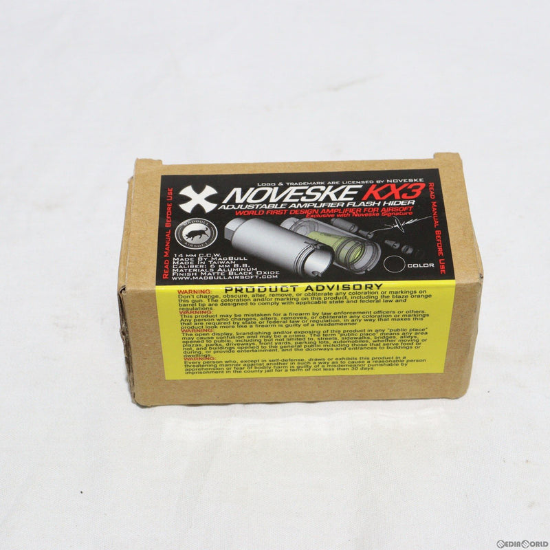 【中古即納】[MIL]MADBULL(マッドブル) NOVESKE KX3 アジャスタブルアンプリファイア フラッシュハイダー BK(ブラック)(N02-015BK)(20150223)