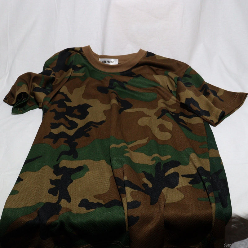 【中古即納】[MIL]GUN FREAK(ガンフリーク) メッシュTシャツ サイズ3XL WD(ウッドランド)(20150223)