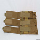 【中古即納】[MIL]ノーブランド M4/M16 トリプルマガジンポーチ DE(ダークアース)(20150223)