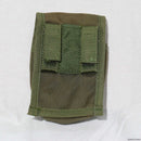 【中古即納】[MIL]M.A.C.ジャパン SWATシステム MP5 ダブルショートマガジン用 マガジンポーチ OD(オリーブドラブ)(20150223)