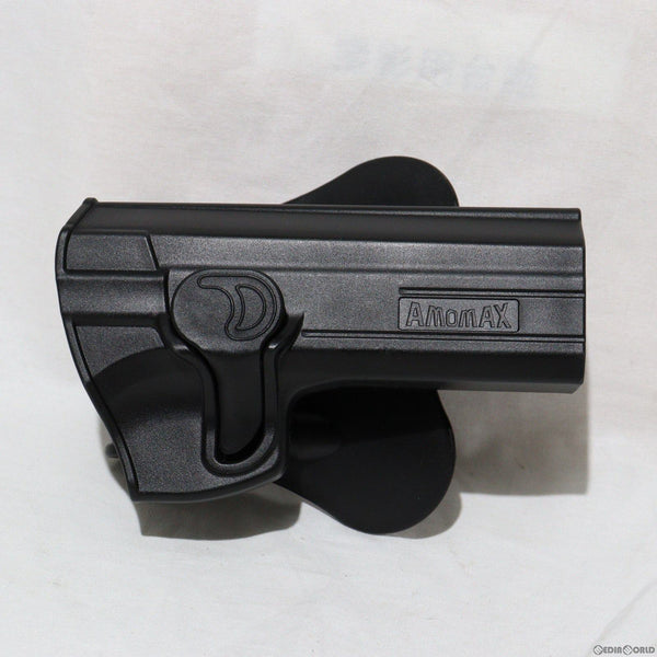 【中古即納】[MIL]AMOMAX(アモマックス) リリースボタン・ホルスター パドル・ホルスター for CZ75 BK(ブラック/黒)(AM-T92G2)(20150223)