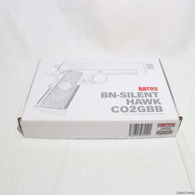 【中古即納】[MIL]BATON airsoft(バトンエアソフト) CO2ガスブローバック BN-SILENT HAWK(サイレントホーク) 【JASG認定】(PN-SH) (18歳以上専用)(20220918)