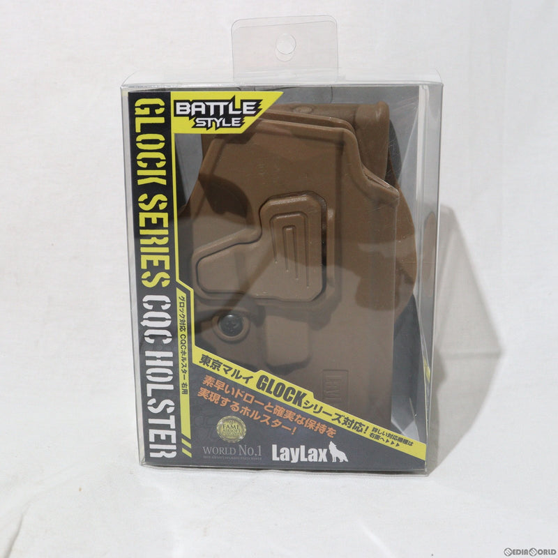 【中古即納】[MIL]LayLax(ライラクス) グロック対応 CQCホルスター 右用 TAN(タン)(20150223)