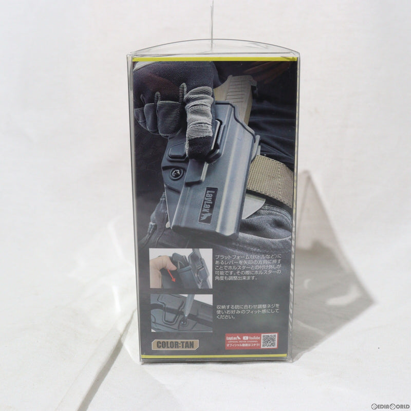 【中古即納】[MIL]LayLax(ライラクス) グロック対応 CQCホルスター 右用 TAN(タン)(20150223)