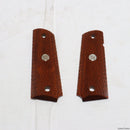 【中古即納】[MIL]Altamont(アルタモント) ガバメント用 木製グリップ チェッカー S&Wメダリオン スーパーウォールナット(20150223)