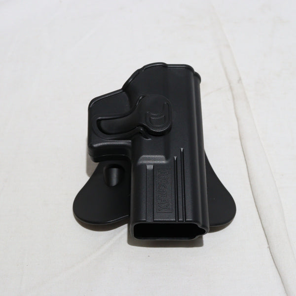 【中古即納】[MIL]AMOMAX(アモマックス) リリースボタン・ホルスター for グロック19 右用 BK(ブラック/黒)(AM-G19G2)(20150223)