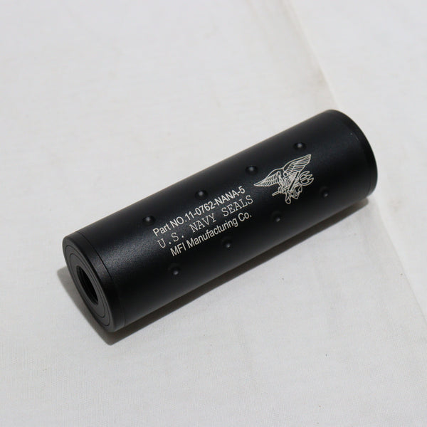 【中古即納】[MIL]ノーブランド φ35×108mm サイレンサー U.S.NAVY SEALS刻印(20150223)