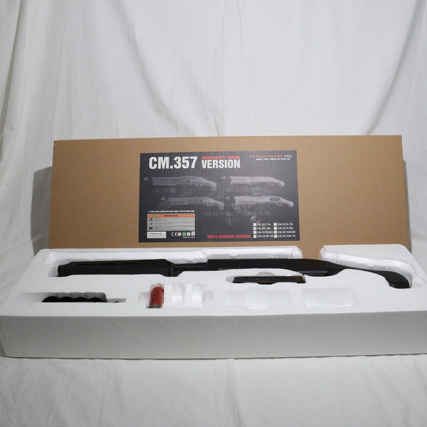 【中古即納】[MIL]CYMA(シーマ) エアーショットガン レミントンM870 TAC-14 Tac. スポーツライン BK(ブラック/黒)(CM357BK) (18歳以上専用)(20150223)