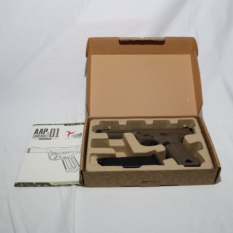 【中古即納】[MIL]ActionArmy(アクションアーミー) ガスブローバック AAP-01 アサシン 日本仕様 FDE(フラットダークアース) (18歳以上専用)(20150223)