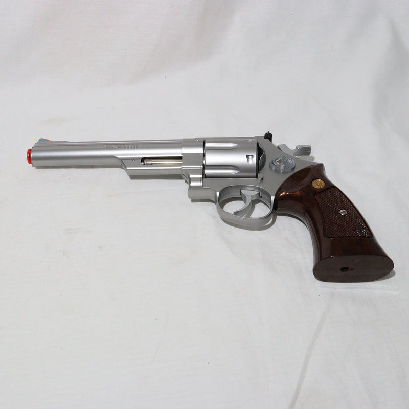 【中古即納】[MIL]クラウンモデル ガスリボルバー S&W(スミスアンドウェッソン) M629 .44マグナム 6インチ シルバータイプ (18歳以上専用)(20210610)