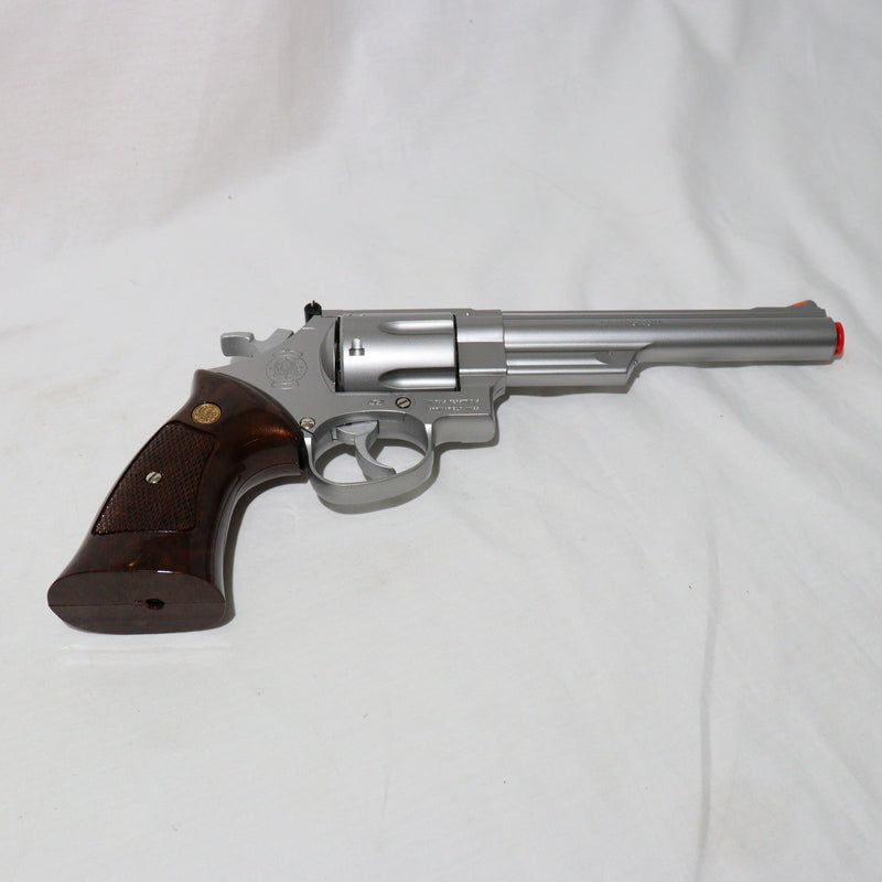 【中古即納】[MIL]クラウンモデル ガスリボルバー S&W(スミスアンドウェッソン) M629 .44マグナム 6インチ シルバータイプ (18歳以上専用)(20210610)