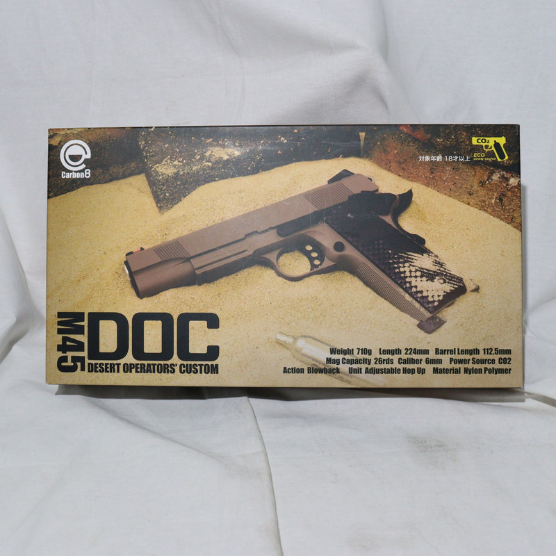 【中古即納】[MIL]Carbon8(カーボネイト) CO2 ガスブローバック M45DOC Desert Operators' Custom(デザート オペレーターズ カスタム)(CB03) (18歳以上専用)(20210718)