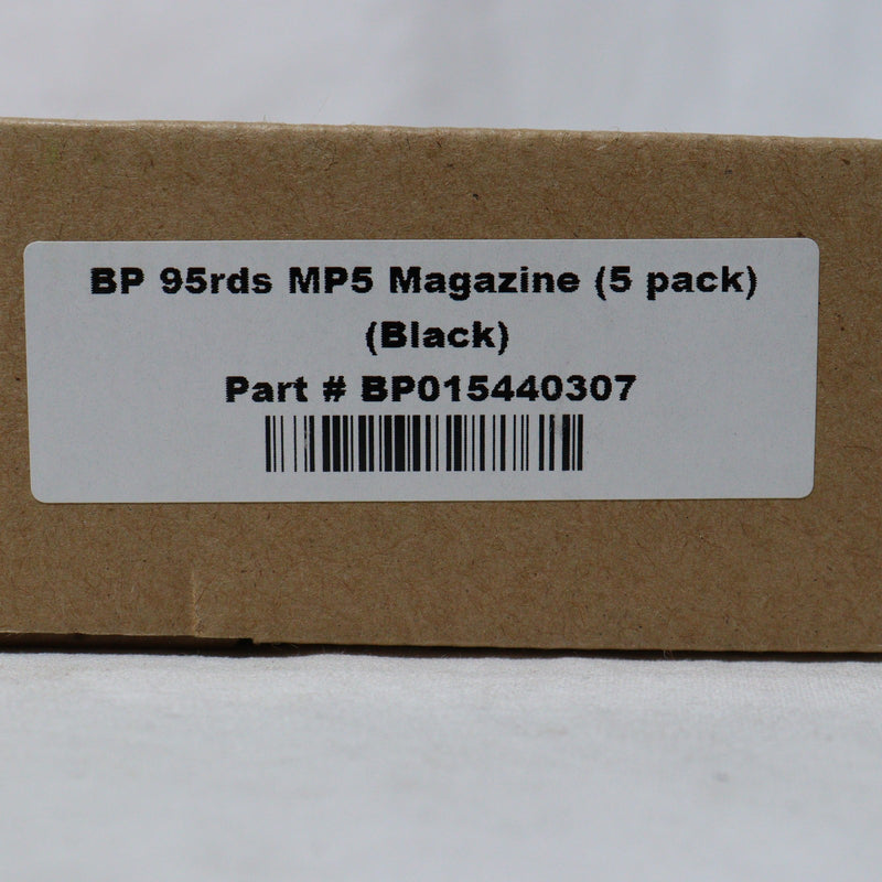 【中古即納】[MIL]Beta PROJECT(ベータプロジェクト) MP5用 95連マガジン BK(ブラック/黒) 5本パック(BP015440307)(20150223)