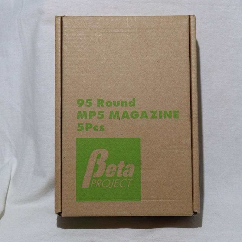 【中古即納】[MIL]Beta PROJECT(ベータプロジェクト) MP5用 95連マガジン BK(ブラック/黒) 5本パック(BP015440307)(20150223)