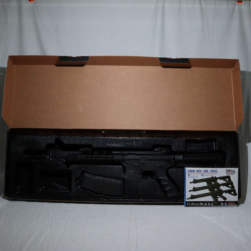 【中古即納】[MIL]G&G ARMAMENT(ジーアンドジーアーマメント) 電動アサルトライフル CM16 SRS BK(ブラック/黒)(EGC-16P-SRS-BNB-NCS) (カスタム品) (18歳以上専用)(20150223)