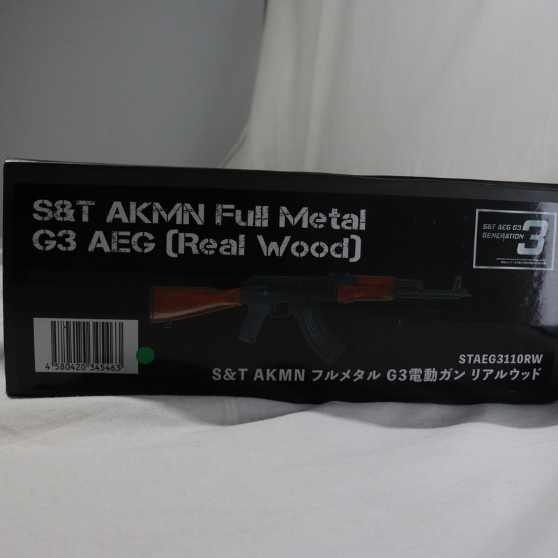 【中古即納】[MIL]S&T 電動アサルトライフル AKMN フルメタル G3電動ガン リアルウッド(STAEG3110RW) (18歳以上専用)(20150223)