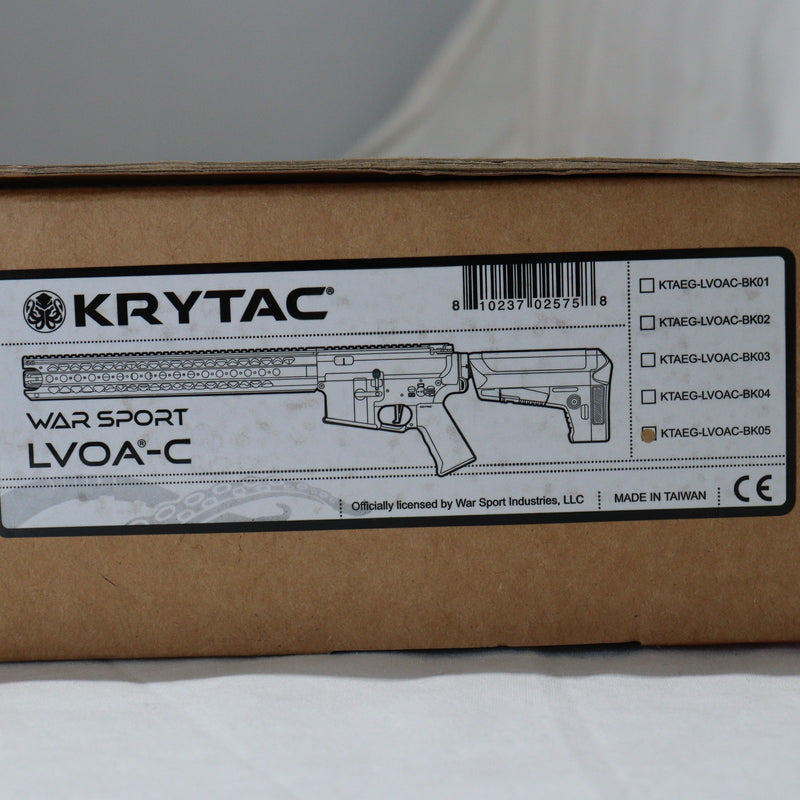 【中古即納】[MIL]KRYTAC(クライタック) 電動アサルトライフル WAR SPORT LVOA-C BK(ブラック/黒) (カスタム品) (18歳以上専用)(20150223)