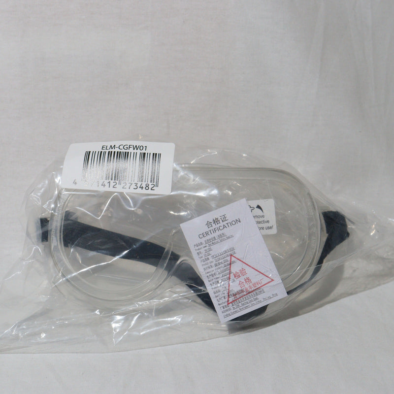 【中古即納】[MIL] ノーブランド 作業用セーフティゴーグル クリアレンズ(ELM-CGFW01)(20150223)