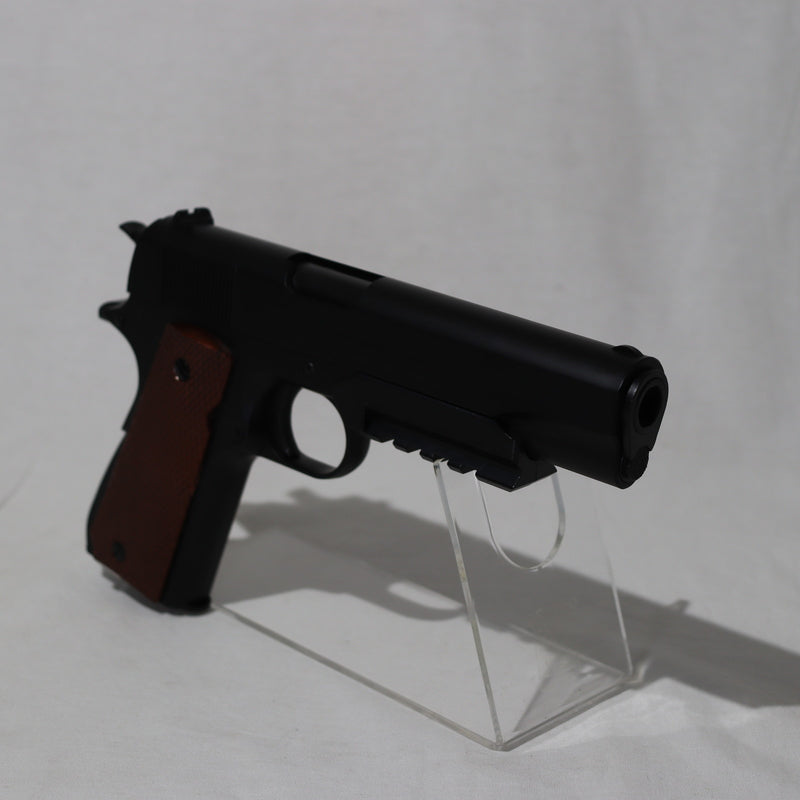 【中古即納】[MIL]クラウンモデル エアーハンドガン スライドストップガバメント 1911A1 (10歳以上専用)(20210512)