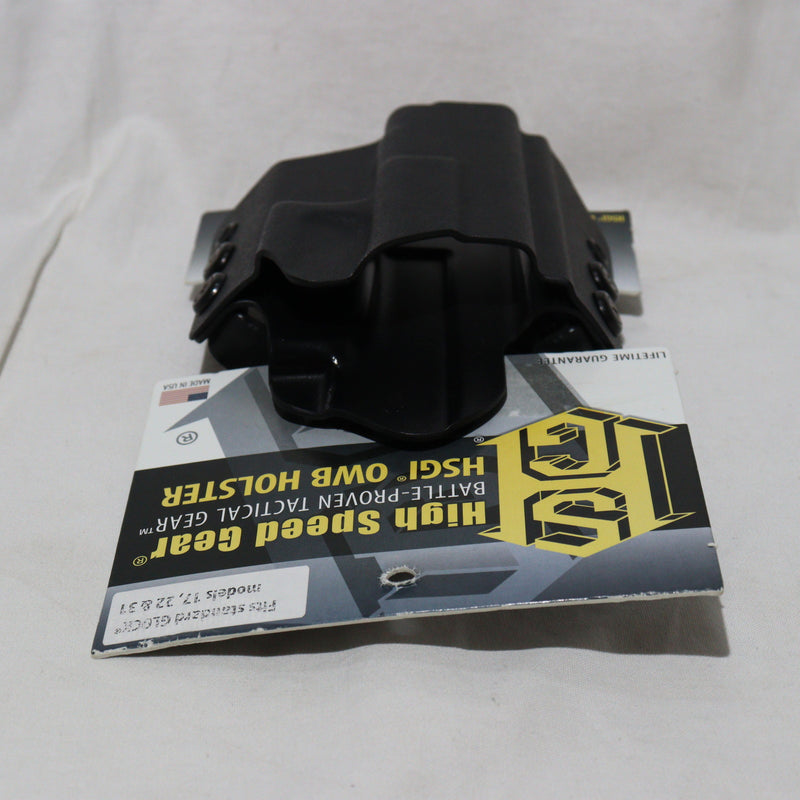 【中古即納】[MIL]High Speed Gear(ハイスピードギア) グロック17/22/31用 HSGI OWB ホルスター 左用(HOGL03BK-L)(20150223)