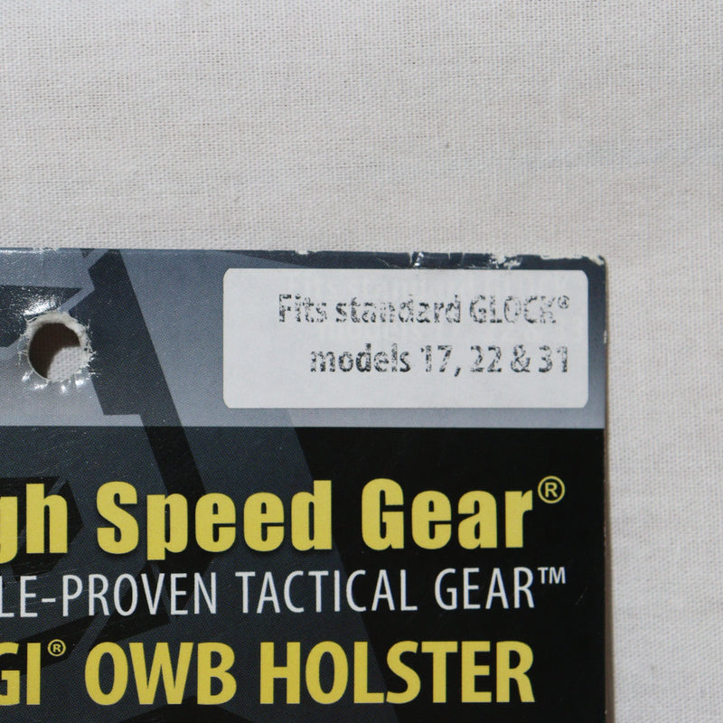 【中古即納】[MIL]High Speed Gear(ハイスピードギア) グロック17/22/31用 HSGI OWB ホルスター 左用(HOGL03BK-L)(20150223)