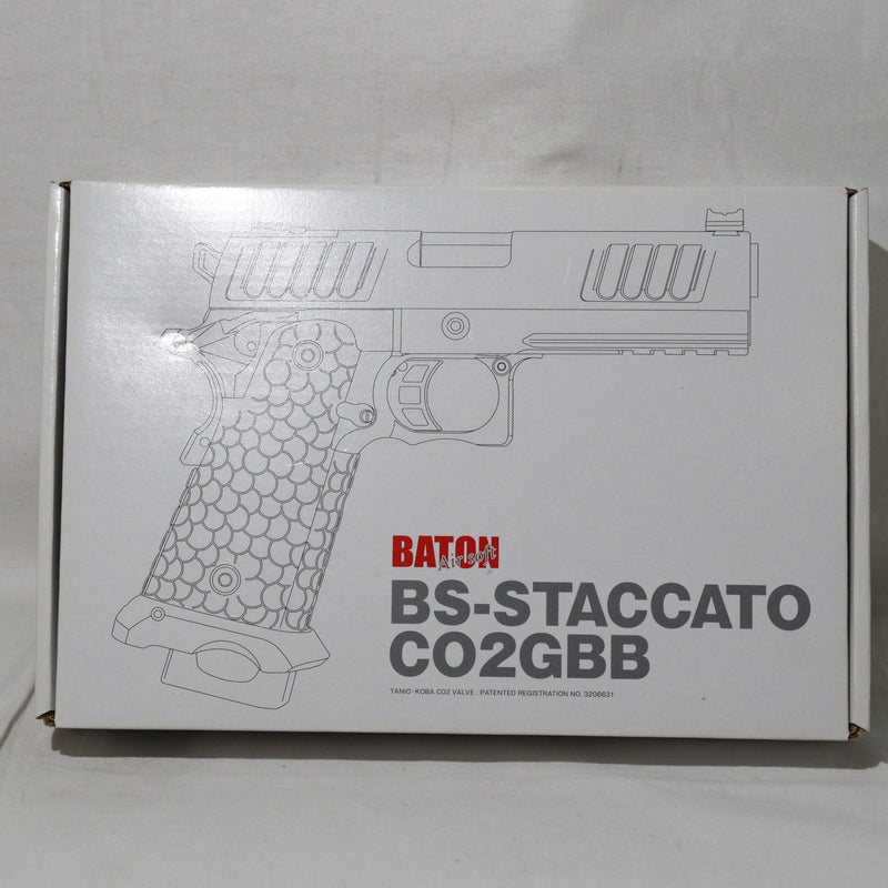 【中古即納】[MIL]BATON airsoft(バトンエアソフト) CO2ガスブローバック BS-STACCATO(スタッカート) CO2GBB(BS-STACCATO) (18歳以上専用)(20110119)