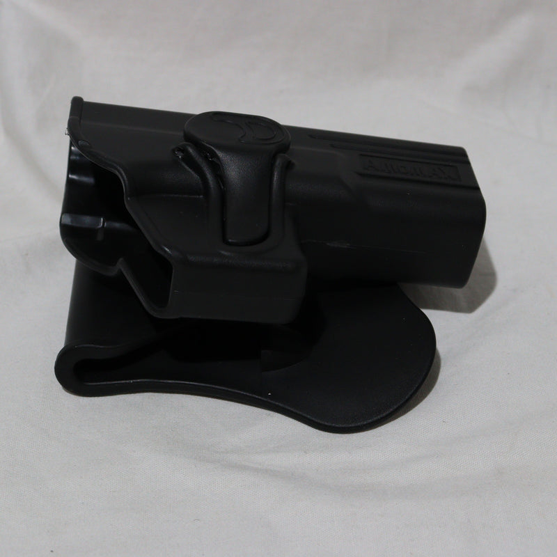 【中古即納】[MIL]AMOMAX(アモマックス) リリースボタン・ホルスター for グロック19 右用 BK(ブラック/黒)(AM-G19G2)(20150223)