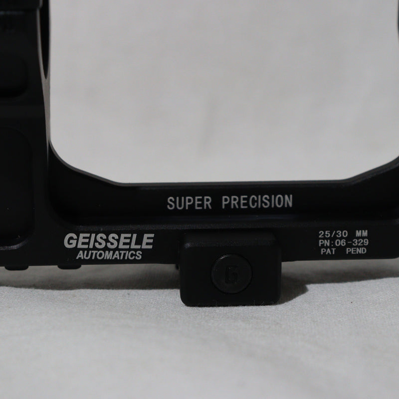 【中古即納】[MIL]ノーブランド GEISSELEタイプ SUPER PRECISION 25mm/30mm径用 スコープマウント ハイライズ BK(ブラック/黒)(20150223)