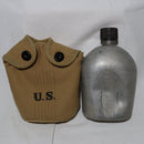 【中古即納】[MIL]ノーブランド US M1910タイプ キャンティーンポーチ&アルミ製水筒セット(20150223)