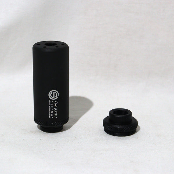 【中古即納】[MIL]G&G ARMAMENT(ジーアンドジーアーマメント) 電動用 SS-80 Mock Suppressor-Black (14mm CW/CCW) サプレッサー 80サイズ 正ネジ/逆ネジ(両方対応) ブラック(G-01-016)(20150223)