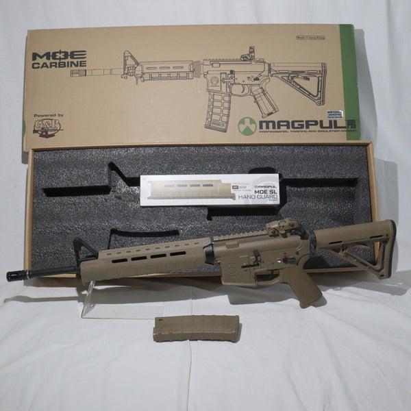 【中古即納】[MIL]G&P 電動アサルトライフル MAGPUL M4 MOEカービン DE(ダークアース) (カスタム品) (18歳以上専用)(20150223)