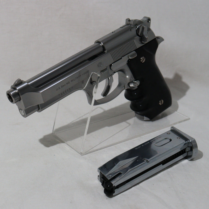 【中古即納】[MIL]東京マルイ ガスブローバック M92F クロームステンレス (18歳以上専用)(20020804)