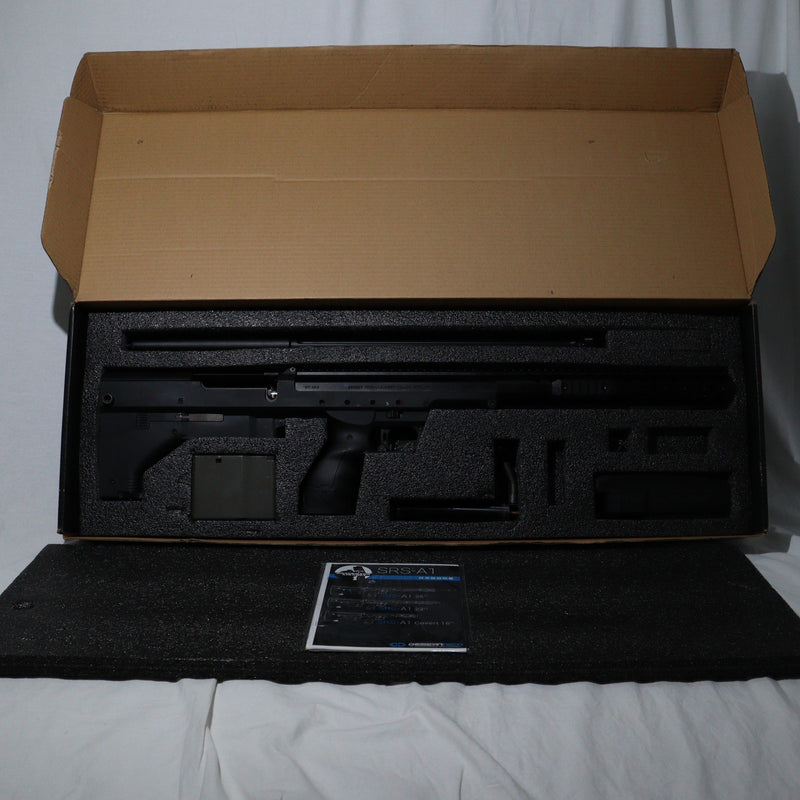 【中古即納】[MIL]SILVERBACK AIRSOFT(シルバーバックエアソフト) エアコッキングライフル DESERT TECH SRS-A1 22インチ(SBA-BLT-02BK) (18歳以上専用)(20150223)