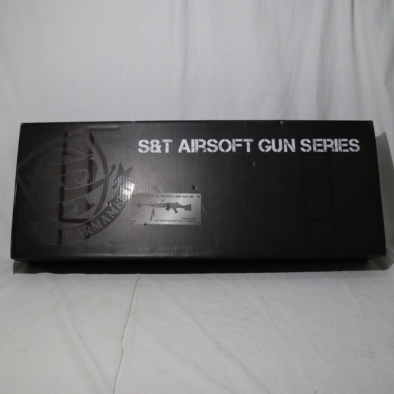 【中古即納】[MIL]S&T 電動ガン M249 SAW E2スポーツライン FN刻印(STAEG103E2BS) (カスタム品) (18歳以上専用)(20150223)