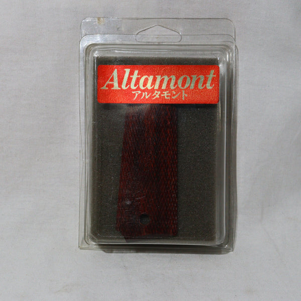 【中古即納】[MIL]Altamont(アルタモント) ガバメント用 木製グリップ フルチェッカー(20150223)