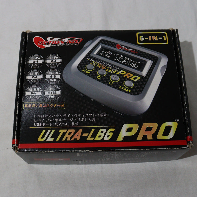 【中古即納】[MIL]OPTION No.1(オプションナンバー1) ULTRA-LB6 PRO ACファンクショナル 5-IN-1 マルチバッテリーチャージャー(20150223)