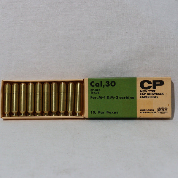 【中古即納】[MIL] MGC M1&M2カービン用 Cal.30(8×35) CP-BLKカートリッジ 10発セット(20150223)