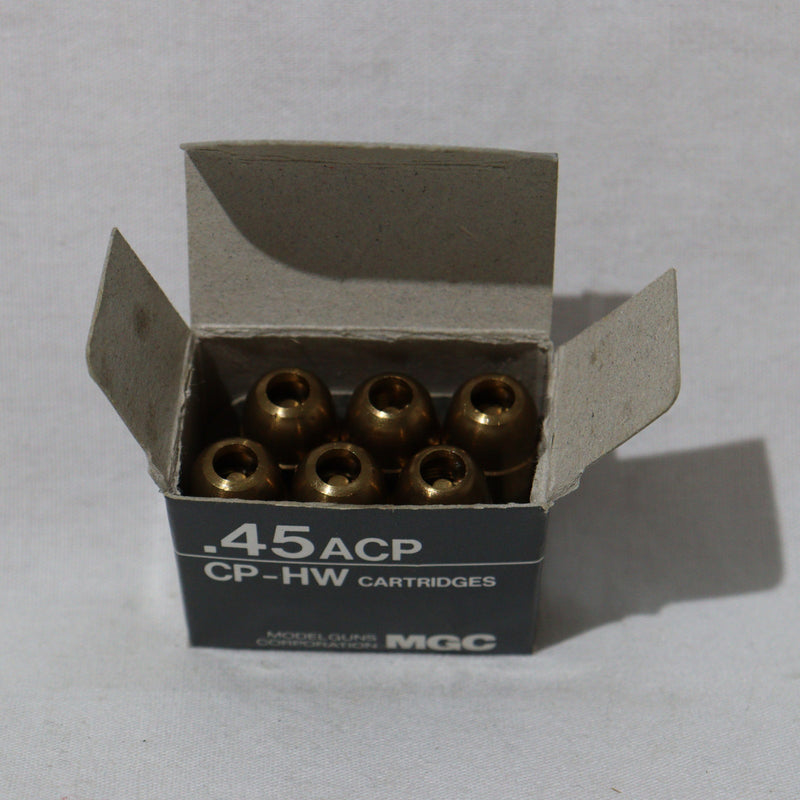 【中古即納】[MIL] MGC .45ACP CP-HW リアルサイズカートリッジ 6発セット(20150223)