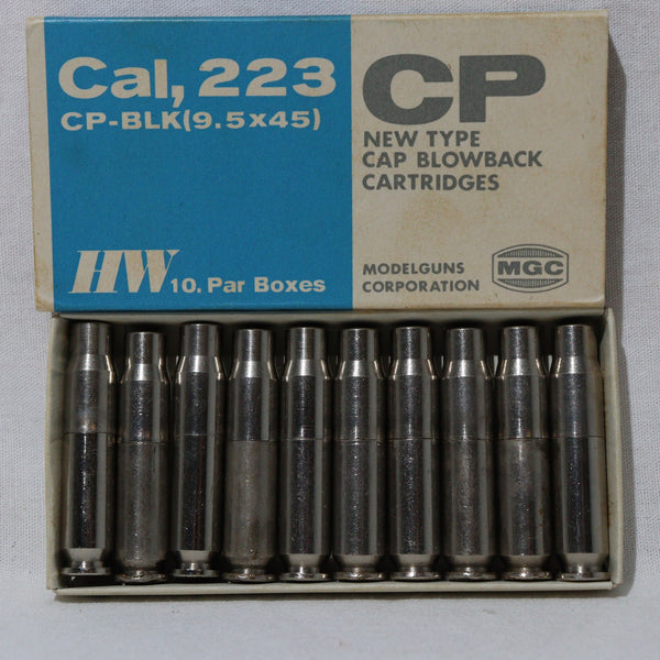 【中古即納】[MIL] MGC Cal.223(9.5×45) CP-BLK HWカートリッジ シルバー 10発セット(20150223)