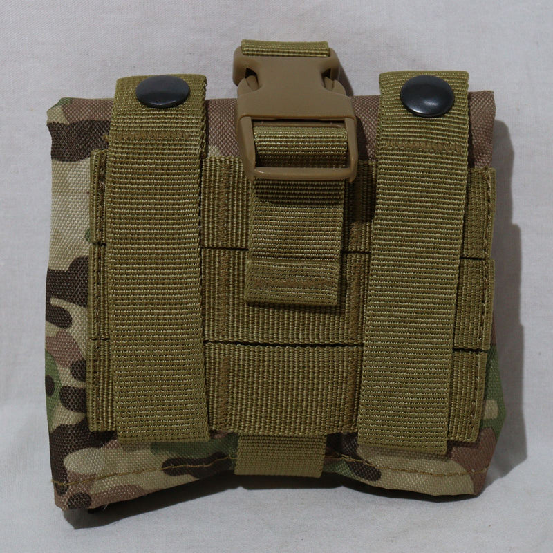 【中古即納】[MIL] ノーブランド フォールディングダンプポーチ MC(マルチカム)(20150223)