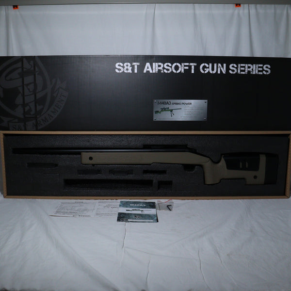 販売価格¥17,082】【中古即納】S&T エアスナイパーライフル M40A3 DE