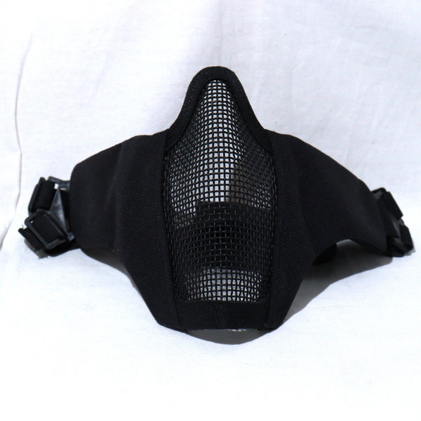 【中古即納】[MIL] ノーブランド ハーフメッシュマスク BK(ブラック/黒)(20150223)