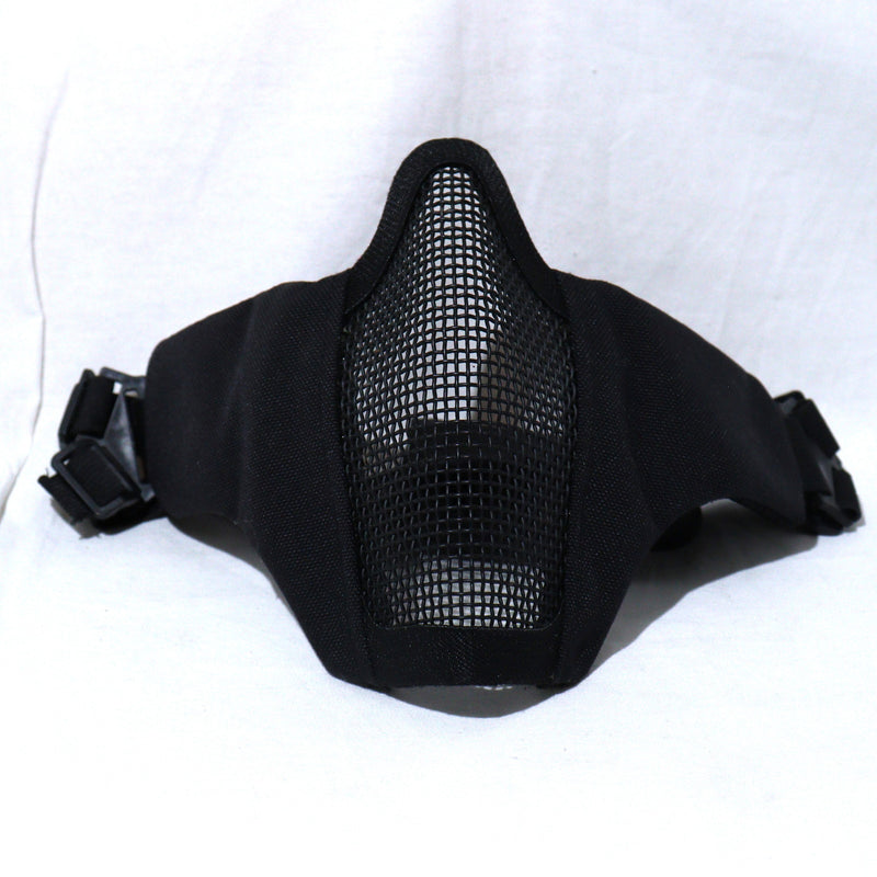 【中古即納】[MIL] ノーブランド ハーフメッシュマスク BK(ブラック/黒)(20150223)