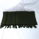 【中古即納】[MIL] ノーブランド シュマグ アフガンストール グリーン/ブラック(105×105cm)(20150223)