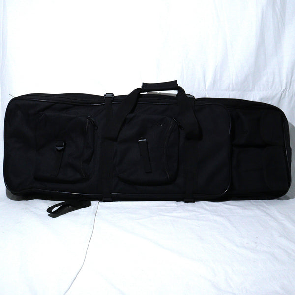 【中古即納】[MIL] ノーブランド ダブルガンケース BK(ブラック/黒)(80×28cm/61×27cm)(20150223)